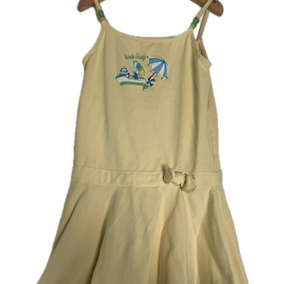Gymboree Yellow Casual Dress with Beach Theme Y2K Girls Size 4 - Picture 2 of 9